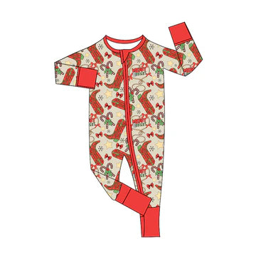 5.23 Christmas boots red long-sleeved toddler clothes