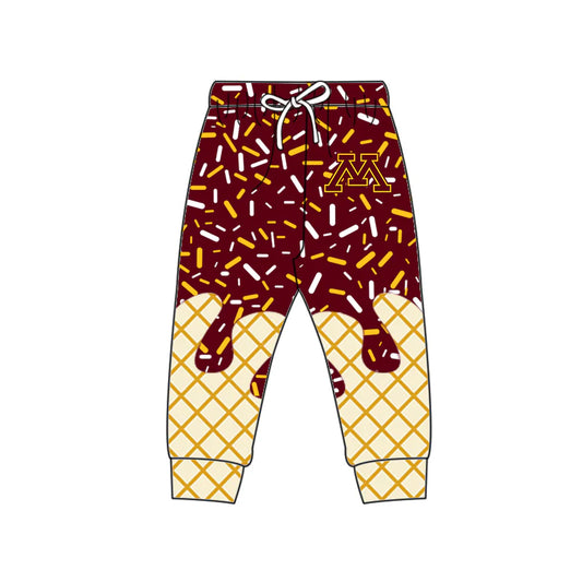 7.2Preorder (moq 5)Baby Boys Dark Red M Drip Team Pant