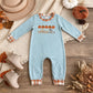 NEW RTS NO MOQ milk silk LR1189 Baby Boys Long Sleeve Let's Go to The Pumpkin Patch Fall Pant Rompers