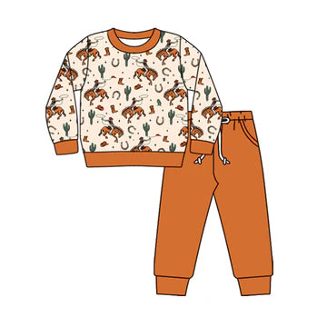 5.29 Cactus Horseback Riding Orange Suit