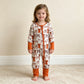 NEW RTS NO MOQ milk silk LR3158 Baby Girls Bows Plaid Fall Two Way Zip Convertible Rompers