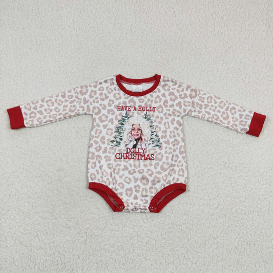 long sleeve dolly Christmas rompers
