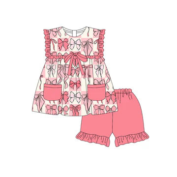 5.8 Rose Red Pocket Girls Suit