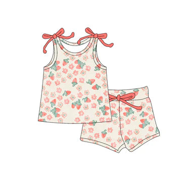 4.30 Strawberry Shorts Set