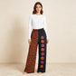 NEW RTS NO MOQ milk silk P1132 Adult Women Ghost Pumpkins Leopard Halloween Pockets Flare Pants Bottom