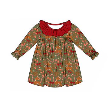 5.26 Christmas Candy Long Sleeve Dress
