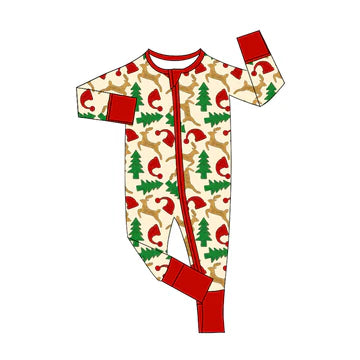 5.23 Christmas tree zipper long sleeve toddler clothes