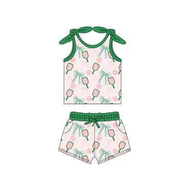4.30 Green Bow Girls Suit