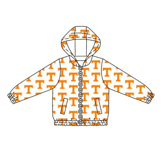 7.31Preorder (moq 5)Baby Boys Long Sleeves Orange T Plaid Hoodies Cardigan Jackets Top