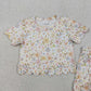 3.30 GSSO3268 Baby Girls Short Sleeve Colorful Flowers Top Shorts Scallop Clothes Sets