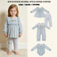 RTS NO MOQ Sibling milk silk Embroidery Turkey Pumpkins Baby Girls Tunic Leggings Thanksgivings Set Rompers