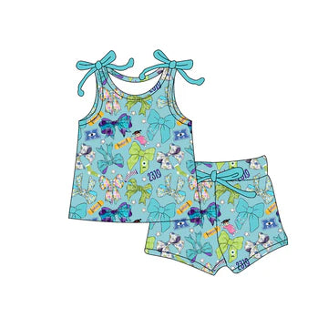 4.30 Blue Bow Cartoon Set