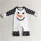 snowman hoodie outfits winter hooded suit match dress romper kids clothes