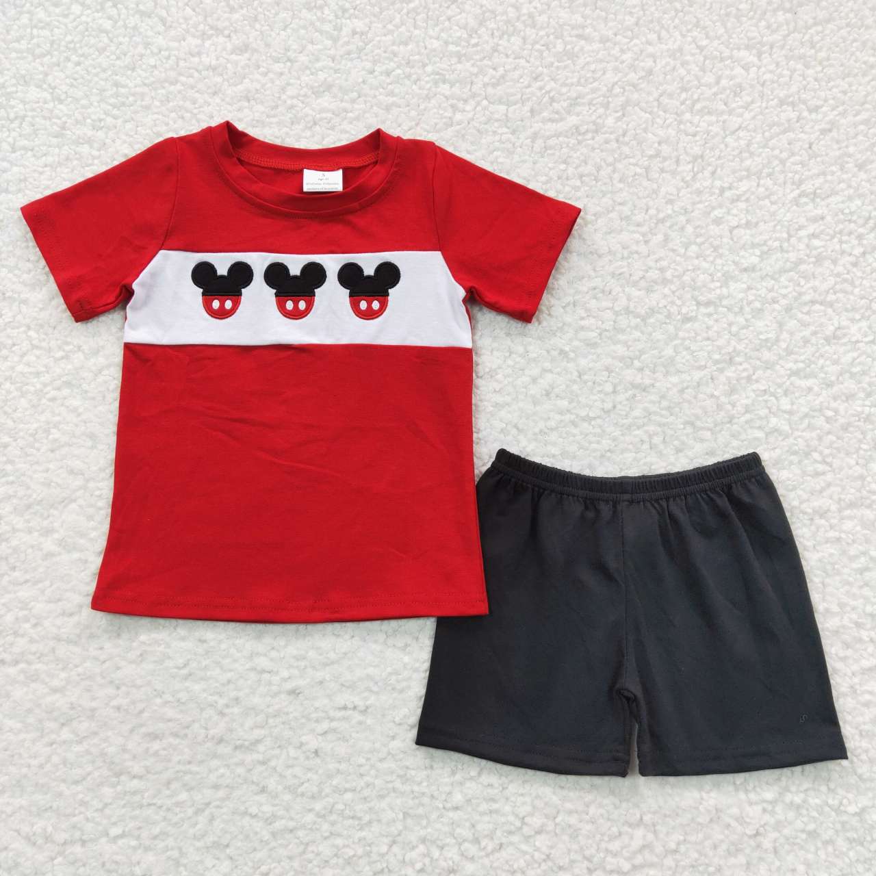 cartoon embroidery boys sets kids clothes