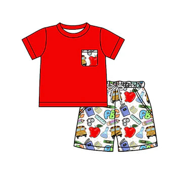 5.6 Boys Apple Back to School Summer Set