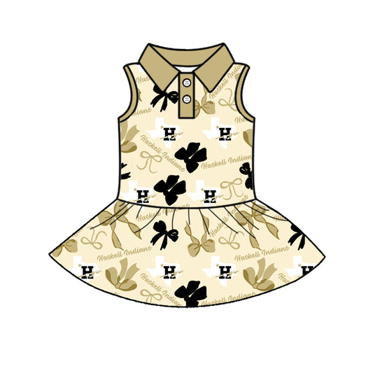 6.1 Sleeveless Letter Button Dress