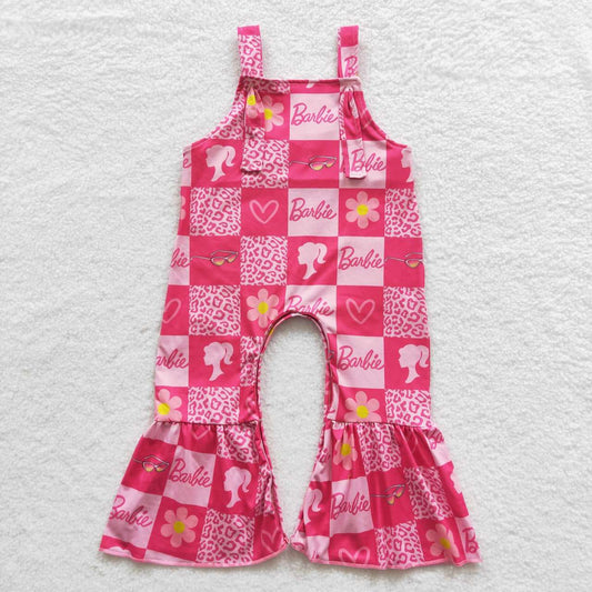 girl romper cartoon barbie jumpsuits kids clothing