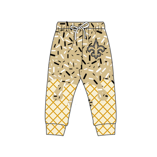 7.3Preorder (moq 5)Baby Boys Drip Yellow Anchors Team Pants