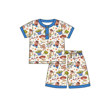 5.5 Cartoon cute boy short-sleeved suit