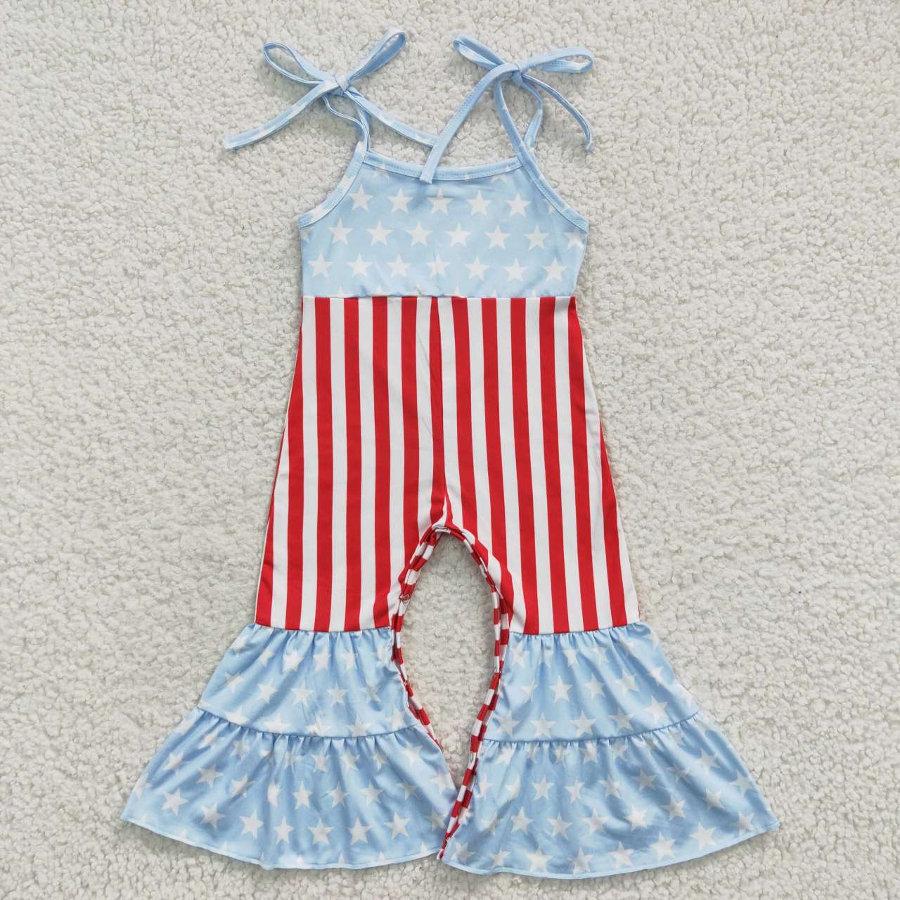 girls jumpsuits kids romper with stripes polka dots