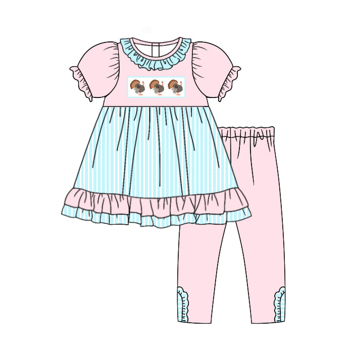 5.13 Turkey Pink Doll Collar Suit