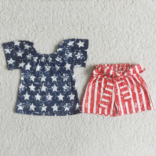 Stars and Stripes Girls Suit