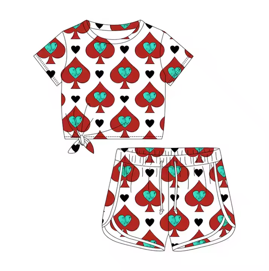 5.14 Heart Girl Short Sleeve Suit