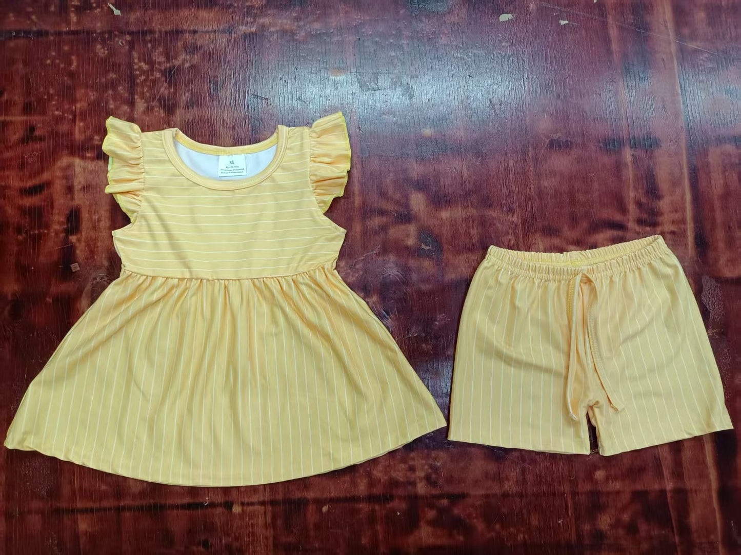 5.9 Yellow Striped Summer Suit