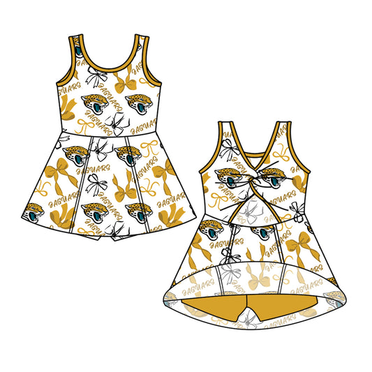 6.11 Yellow Sleeveless Butterfly Dress