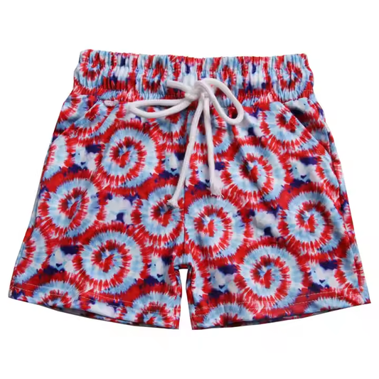 5.20 Red Drawstring Shorts