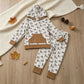 NEW RTS NO MOQ milk silk BLP1510 Baby Boys Ducks Plaid Pocket Hoodie Jogger Pants Hunting Clothes Set