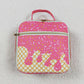 5.21 BA0299 Team fireworks plaid pink lunch box bag