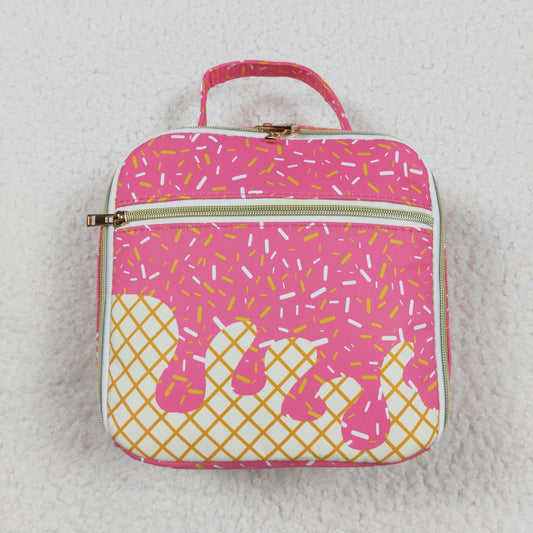 5.21 BA0299 Team fireworks plaid pink lunch box bag