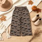 NEW RTS NO MOQ milk silk P1133 Baby Girls Bats Leopard Halloween Pockets Flare Pants Bottom