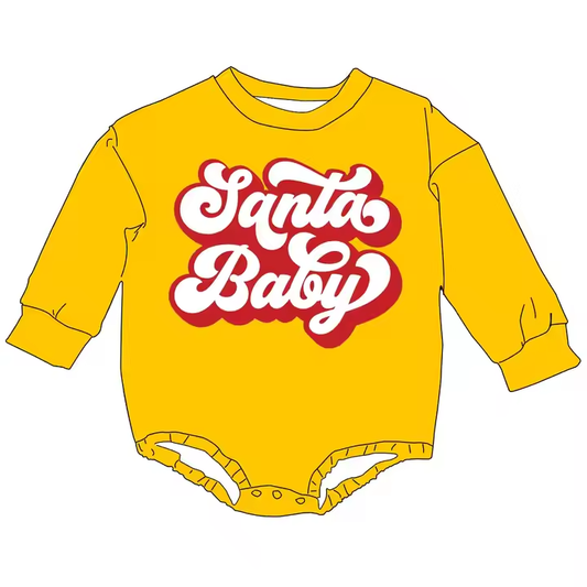 5.13 Yellow letter long-sleeved toddler clothes