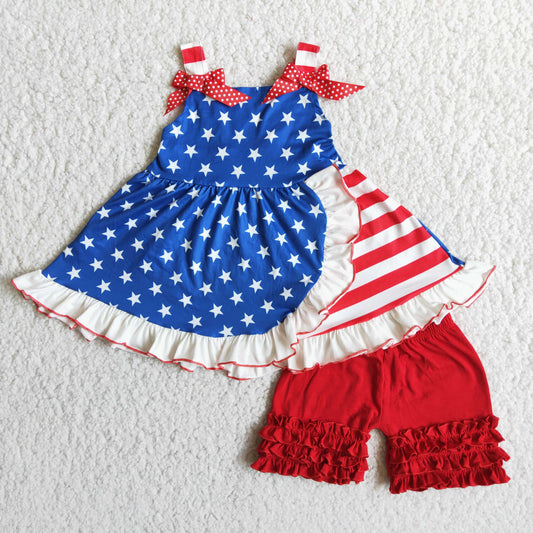 Stars and Stripes Girls Suit