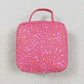5.21 BA0299 Team fireworks plaid pink lunch box bag
