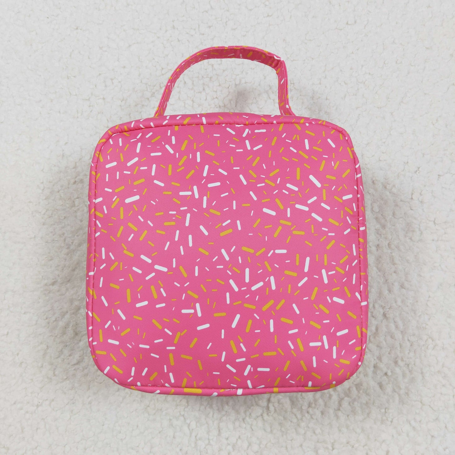 5.21 BA0299 Team fireworks plaid pink lunch box bag