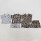 RTS NO MOQ Sibling milk silk Baby Girls Camo Print Zip Top Matching Scallop Edge Hem Shorts  Clothes Set