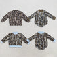 RTS NO MOQ Sibling milk silk High Neck Baby Boys And Girls Camo Long Sleeve Romper And Toddler Mock Neck Top（副本）