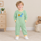 NEW RTS NO MOQ milk silk LR3168 Embroidery Pumpkins Dinosaur Baby Boys Fall Long Sleeve Pant Rompers