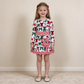 NEW RTS NO MOQ Yoga GLD1677 Baby Girls Green Red Bows Top Bows Skirt Short Christmas Yoga Active Scallop Clothes Set