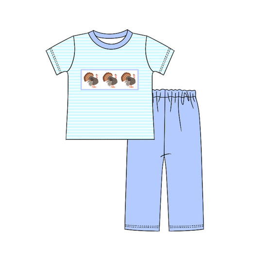5.13 Turkey Stripe Blue Suit