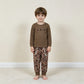 NEW RTS NO MOQ milk silk BLP1473 Embroidery Camo Turkey Baby Boys Pockets Jogger Thanksgiving Clothes Sets