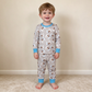 NEW RTS NO MOQ milk silk BLP1535 Baby Boys Long Sleeve Nativity Top Pant Pajamas Sets