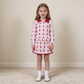 NEW RTS NO MOQ milk silk GLD1751 Baby Girls Bows Hearts Zip Pullover Skirt Short Valentines Clothes Set