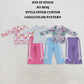 RTS NO MOQ Sibling milk silk Baby Girls Stripe Bows Santa Print Pockets Tunic Ruffle Pant Christmas Holiday Matching Outfit Clothes Sets