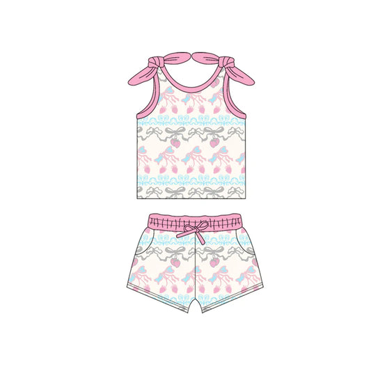 4.30 Cherry Suspender Girls Suit