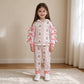 NEW RTS NO MOQ milk silk GLP3614 Baby Girls Bows Gingerbread Hoodie Pockets Jogger Christmas Clothes Set