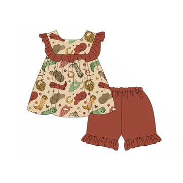 5.8 Brown Cactus Hat Doll Collar Set